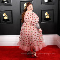 2021 hot sale sweet style pink plus size v-neck princess sweetheart wedding long puff dress strawberry